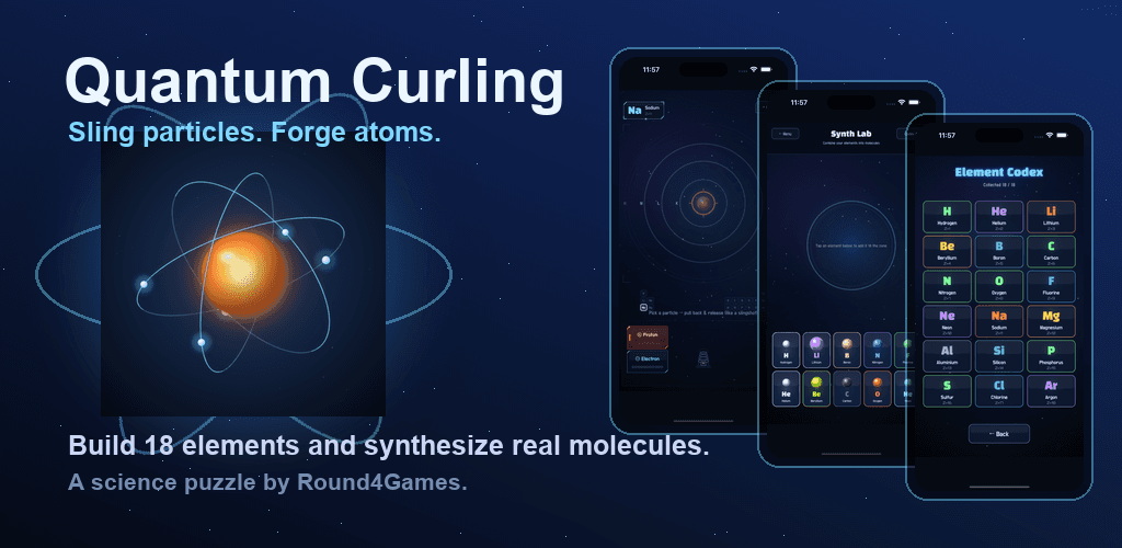 Quantum Curling — Sling particles. Forge atoms.